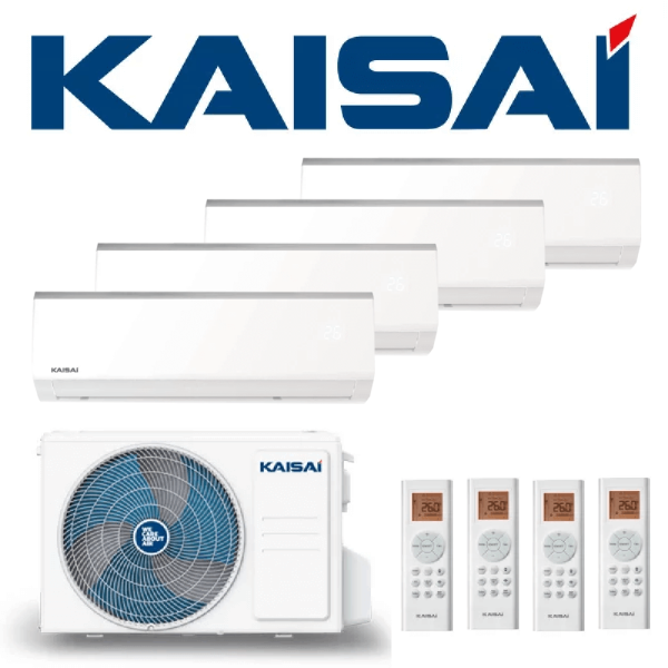 KAISAI Multisplit Klimaanlage Fly - Set mit 4 Innengeräten