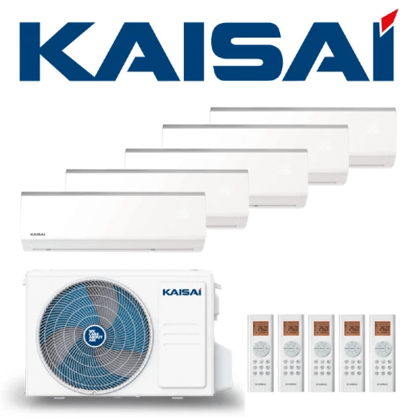 KAISAI Multisplit Klimaanlage Fly - Set mit 5 Innengeräten