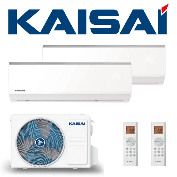 KAISAI Multisplit Klimaanlage Fly - Set mit 2 Innengeräten