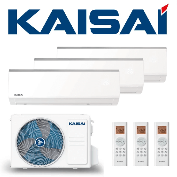 KAISAI Multisplit Klimaanlage Fly - Set mit 3 Innengeräten